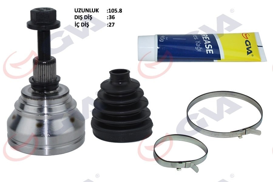 Aks Kafası Dış Ön Caddy/Golf5/Passat/A3/Leon/Superb 1.9Tdı 04-10 36X27x59.5 106Mm Gva 4475010K