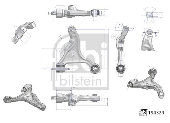 Alt Salıncak Sol Alüminyum Volvo S60 00-10 V70 Iı 00 >07 Xc70 2.4T 2.5T 00 >07 Febı 194329