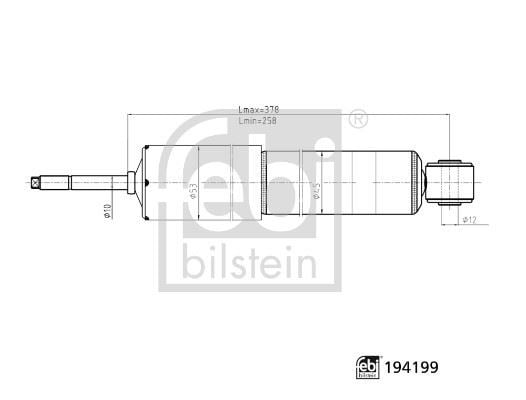 Amortisör Ön Aks Isuzu Febı 194199