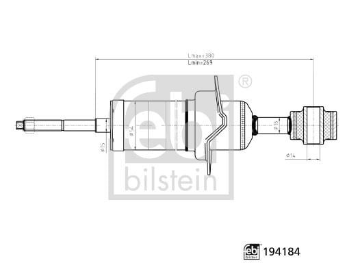 Amortisör Ön Aks Nissan Febı 194184
