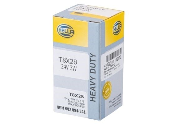 Ampul 2070164-17104-24V3w-6430-13818-14680-1202-58275-1987302528-213301-13818-M Hella 8Gm002094241