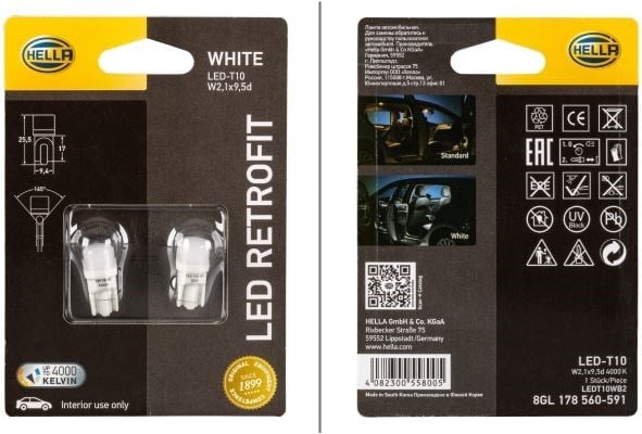 Ampul 8Gl178560571-Ledretrofıt---------- Hella 8Gl178560591