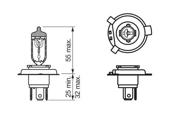 Ampul Eco Hs1 12 V 35/35 W Px43t Bosch 1987302827