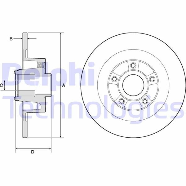 Arka Fren Aynası Adet Rulmanlı-Deliksiz Lgn Coupe Dt0/1 2.0 16V Turbo/2.0 Dcı/3.0 Dcı/3.5 V6 07> Delphı Bg9135rs