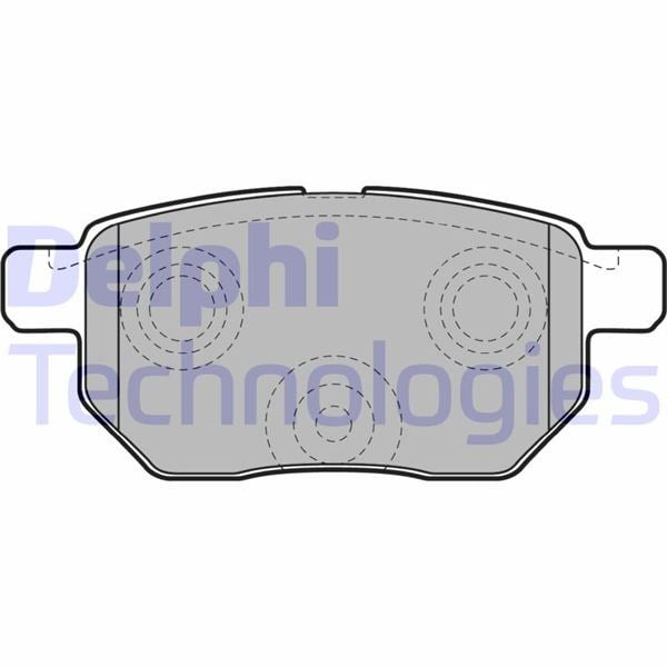 Arka Fren Balata Toyota Aurıs. Corolla 1.6L 1Zr-Fe Zre151 07-11 / 1.33L 1Nr-Fe Nre150 6 Vites 10-> Delphı Lp2105