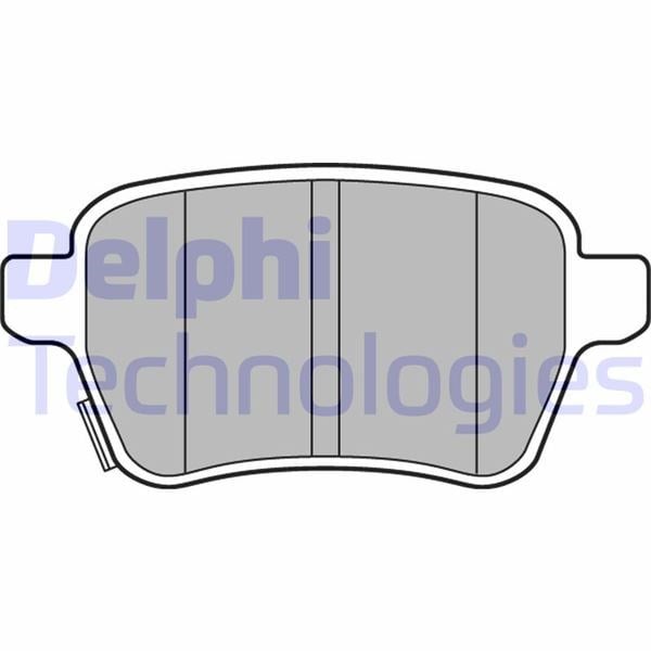 Arka Fren Balatası Opel Corsa E 14>19 Adam 14>19 15 Jant Rpo J67 Fıat Egea 16> 500L 13> 264Mm Delphı Lp3165