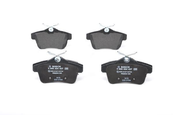 Arka Fren Balatası Peugeot P3008 09>16 P5008 09>17 P508 10>18 P308 Gtı-Rzc 10>14 Cıtroen C4 09>16 Ds4-Ds5 11>15 Bosch 0986494437