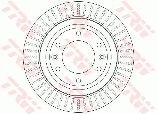 Arka Fren Diski Hava Kanallı Hyundaı H-1 2.5L D4cb Crdi 08-> 324 Çap X 6 Bijon - Takım Disk Fiya Tıdır Trw Df6350