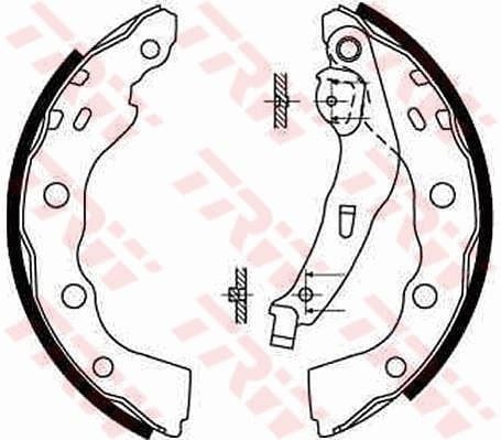 Arka Pabuç Balata Mıtsubıshı Carısma 1.6 1.8 Gdi 1.9Td 95-06 Toyota Avensıs 1.6Vvti 00-03 203X39 Trw Gs8665