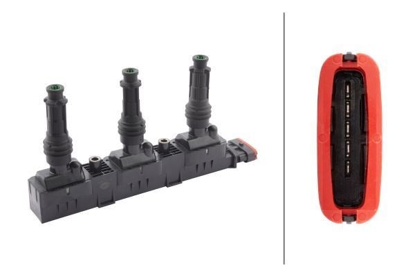 Ateşleme Bobini Corsa C-Agıla 1.0 00 > Corsa B 1.0İ 12V 96-00 Z10xe-X10xe Hella 5Da193175471