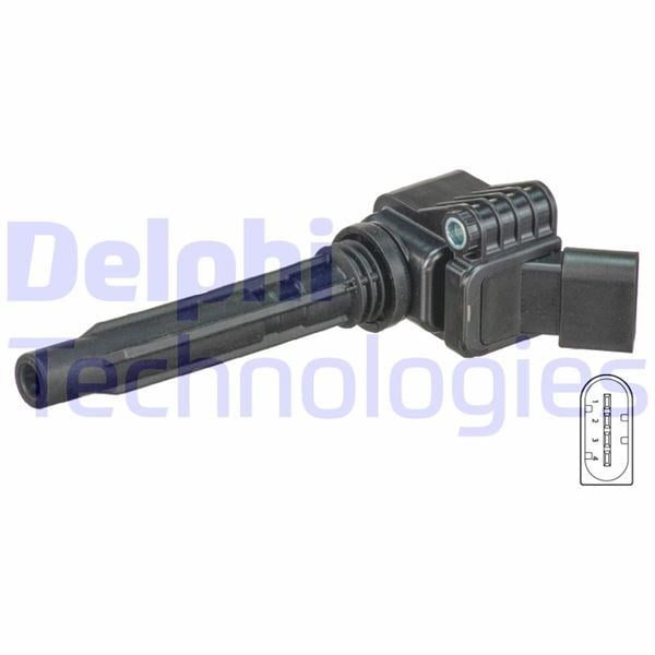 Ateşleme Bobini Siyah; 4 Pinli Audı A3. A4. A5/ Seat Leon / Skoda Octavia / Vw Beetle. Eos. Golf. Je Delphı Gn10632-12B1