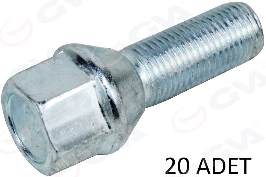 Bijon Civatası Galvaniz Fıat Doblo Y.M Cıtroen-Peugeot-Opel-Ford Aa17-M12x1.25X28 Paket Adet : 20 Gva 8820145