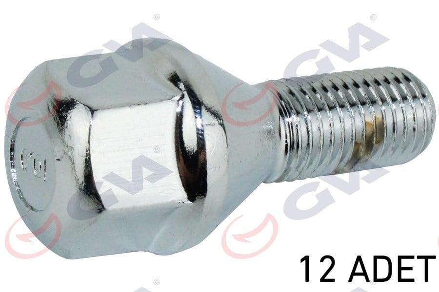 Bijon Civatası Renault 9-11 Kromajlı Paket 12 Gva 8810116