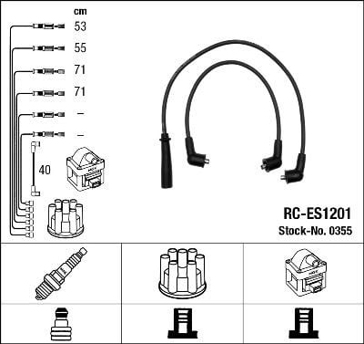Buji Kablosu Suzukı Carry 1.0L F10a Sk410 84-> Rc-Es1201 Ngk 0355