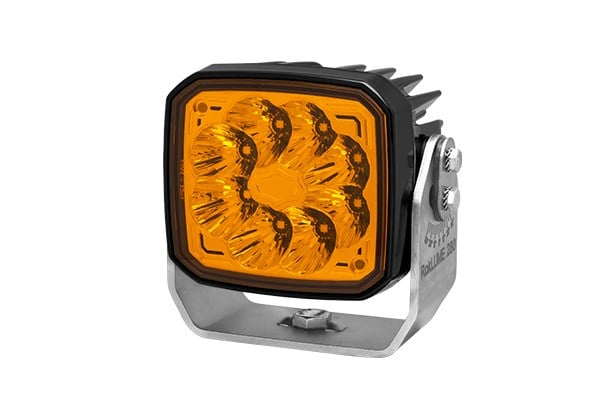 Çalışma Farı.Sarı Kehribar .24V.Alüminyum Baskı Döküm.Siyah.Led.2-Kutuplu.Dörtgen.Universal Hella 1Ga995706651