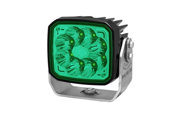 Çalışma Farı.Yeşil.24V.Alüminyum Baskı Döküm.Siyah.Led.2-Kutuplu.Dörtgen.Universal Hella 1Ga995706591