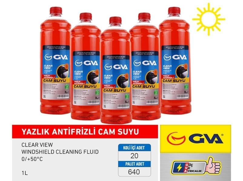 Cam Suyu 1 Lt Yazlık Antifrizli 0/ 50C Gva 9910310