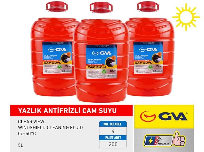 Cam Suyu 5 Lt Yazlık Antifrizli 0/ 50C Gva 9910316