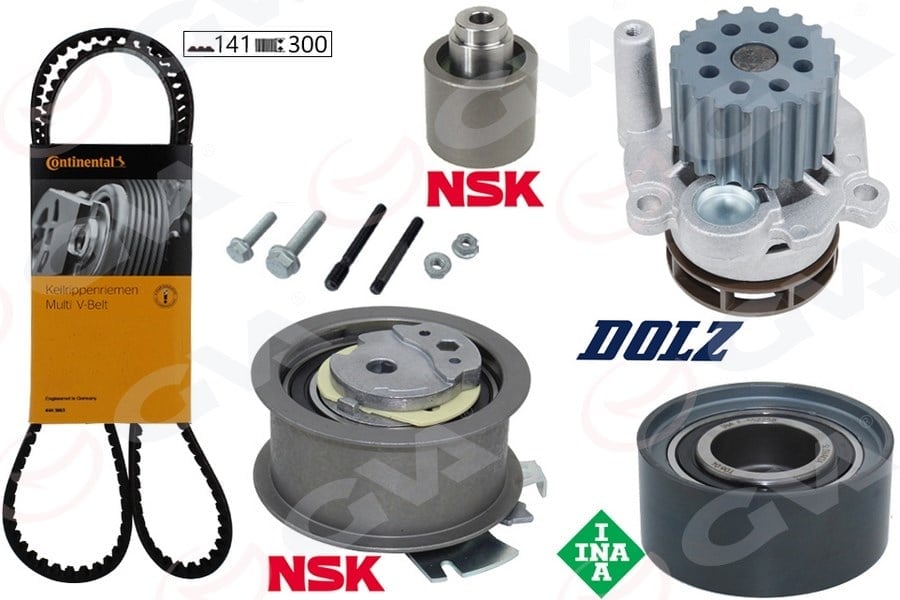 Devirdaimli Eksantrik Gergi Kiti Passat-Jetta-Golf5-Octavıa-A3-A6 2.0Tdı 04-06 Bkp-Bkd-Bre-Blb-Bmr Gva 59Wpk7526