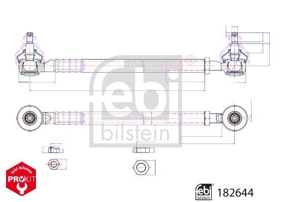 Direksiyon Ve Askı Rot Mili Deutz-Fahr Febı 182644