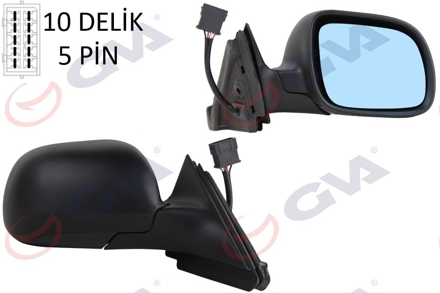 Dış Dikiz Aynası Sağ A3 96-00 Elektrikli Isıtmalı Mavi Cam Konveks Vm-042R Gva 1075968