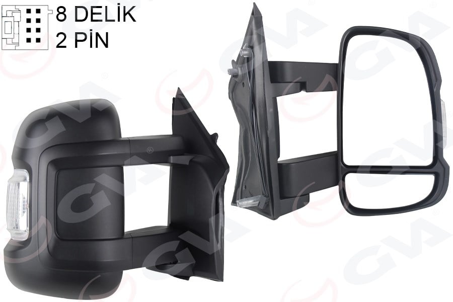 Dış Dikiz Aynası Sağ Ducato-Boxer-Jumper 06> Mekanik Sinyalli Orta Uzun Kol Konveks Vm-6202R Gva 1027142