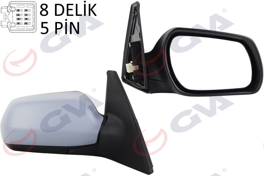 Dış Dikiz Aynası Sağ Mazda 3 03> Elektrikli Isıtmalı Astarlı Konveks 5 Fiş Vm-324Ehpr Gva 1099924