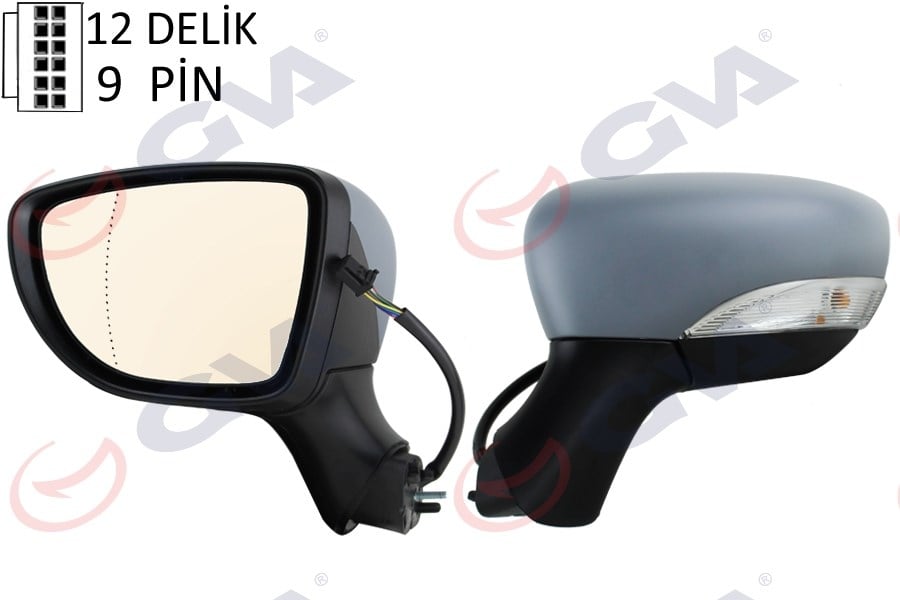 Dış Dikiz Aynası Sol Clıo 17> Elektrikli Katlanır Isıtmalı Sinyalli Astarlı Asferik Vm-6126Ebpal Gva 1014343