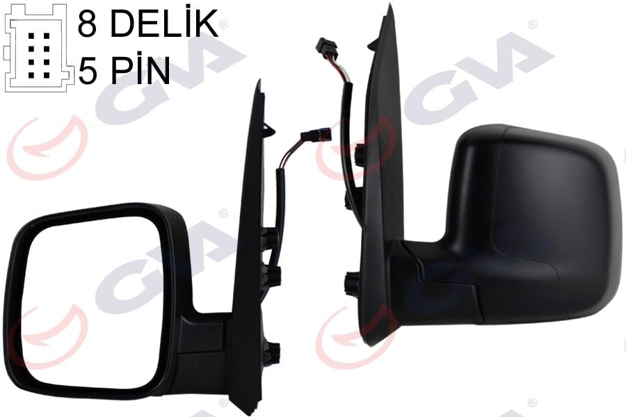 Dış Dikiz Aynası Sol Fıorıno-Bıpper-Nemo 07> Elektrikli Isıtmalı Konveks 5 Fiş Vm-6115Ehl Gva 1029331