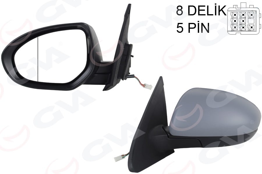 Dış Dikiz Aynası Sol Mazda 3 10> Elektrikli Isıtmalı Astarlı Asferik 5 Fiş Vm-336Ehpal Gva 1099931