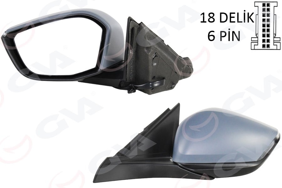 Dış Dikiz Aynası Sol Opel Astra L 22> Peugeot P308 22> Manuel Katlanır Gva 1090107