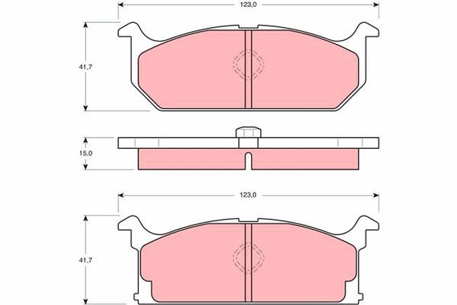 Disk Balata Ön Aks Holden Barına Hatchback Mb -Barına Hatchback Ml Suzukı Alto I 0S -Forsa Hatch Back-Sj413 Os -Swıft I Aa 1985->1986 Trw Gdb382