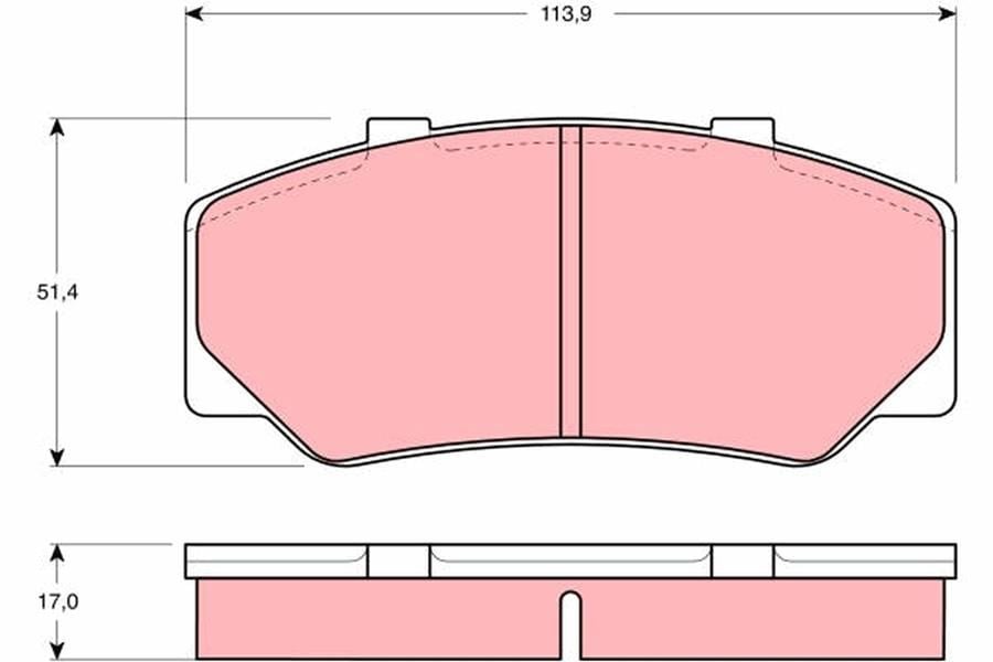 Disk Balata Ön Aks Umm Alter Volvo 740 744 -740 Kombi 745 -760 704-764 -760 Kombi 704-765 -780 782 1985->1996 Trw Gdb329