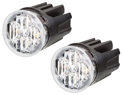 Dörtlü Flaşör Berrak 24V Alüminyum Siyah Led Beyaz Universal Hella 2Xd014564801