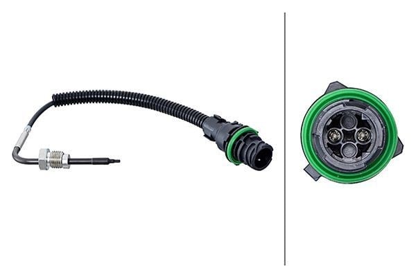 Egzoz Sıcaklığı Sensörü 2-Kutuplu Mercedes-Benz Vario Hella 6Pt358181841