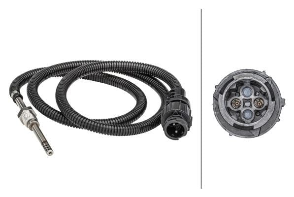 Egzoz Sıcaklığı Sensörü 985 Mm 2-Kutuplu Volvo Hella 6Pt358181331