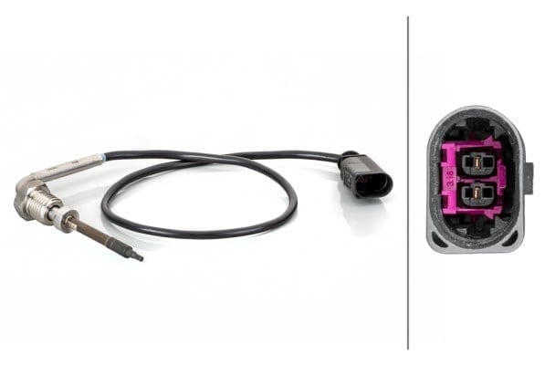 Egzoz Sıcaklığı Sensörü.2-Kutuplu.Audi A4 Hella 6Pt014494861