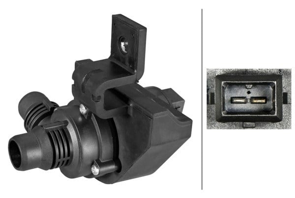 Ek Su Pompası 12V 2-Kutuplu Bmw 5 E60-E61 -Bmw 6 E63-E64 Hella 8Tw358304661