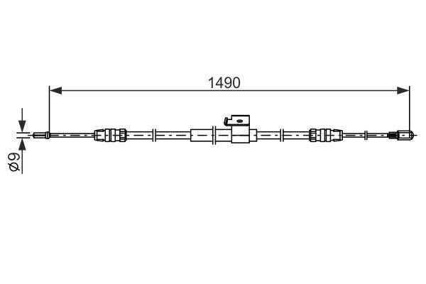 El Fren Teli Arka Sağ Ford Transit 14> 330 Mm Bosch 1987482832