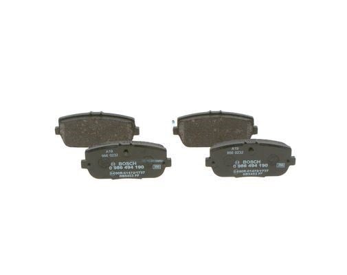 Fren Balatası Arka Fıat 124 Spider 16> Mazda Mx-5 Iıı 05>14 Mazda Mx-5 Iv 16> Bosch 0986494190