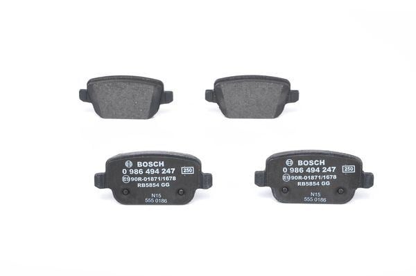Fren Balatası Arka Ford-Land Rover-Volvo Mondeo-Galaxy-Smax-Freelander-S60 07> Vo S80 Iı 06> S80 07> V70 06> V70 07> Xc70 06> . Land Rover Freelander Iı L359 Bosch 0986494247