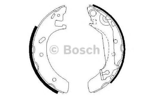 Fren Balatası Arka Ford Mondeo 93> Takım Pabuçlu 38X203 Bosch 0986487832