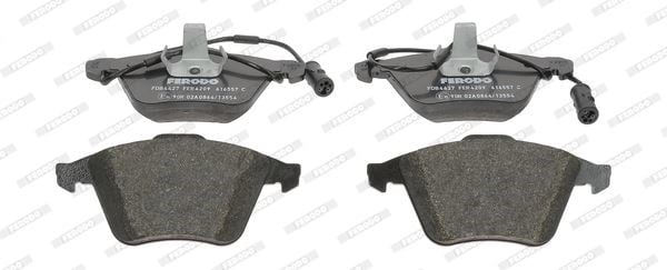 Fren Balatası Ön Ford-Volvo Focus/S40/V40/V50/Vectra C 02> 2.4-2.5 Benzin İkaz Kablolu Ferodo Fdb4427
