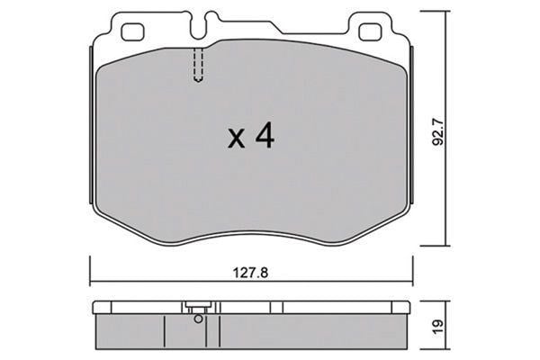 Fren Balatası On Mercedes W205 S205 C205 A205 W213 S213 C238 A238 Bosch 0986494750