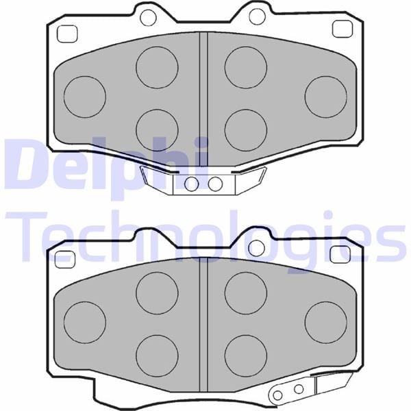 Fren Balatası Ön Toyota 4 Runner. Hi-Lux. Landcruiser / Vw Taro 08/88> Delphı Lp854