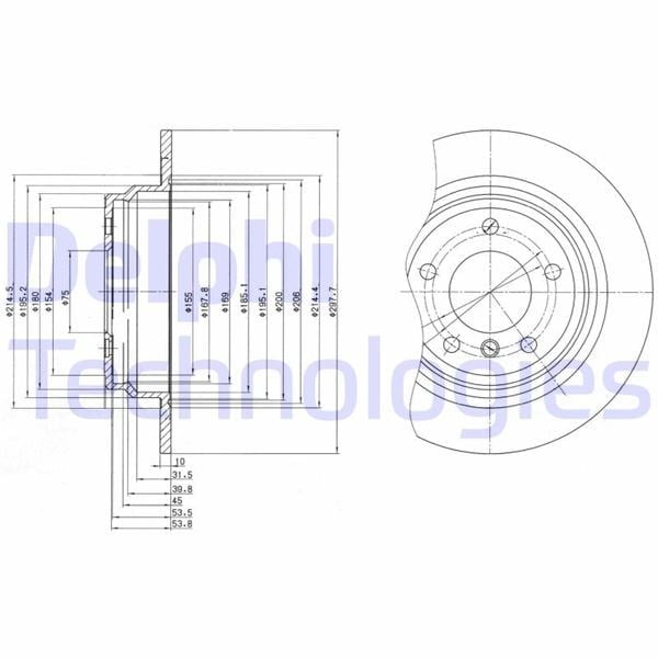 Fren Dıskı Arka Bmw E39 Delphı Bg3044