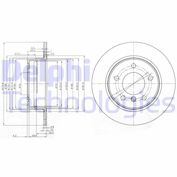 Fren Dıskı Arka Bmw E81 E87 Delphı Bg3948c