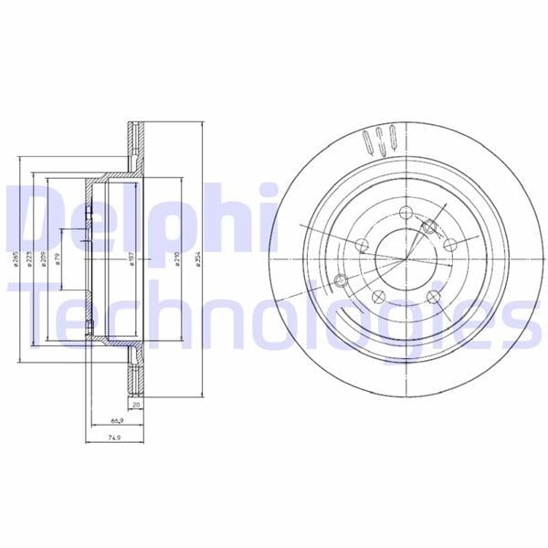 Fren Dıskı Arka Land Rover Range Rover L320 L322 Delphı Bg4021c