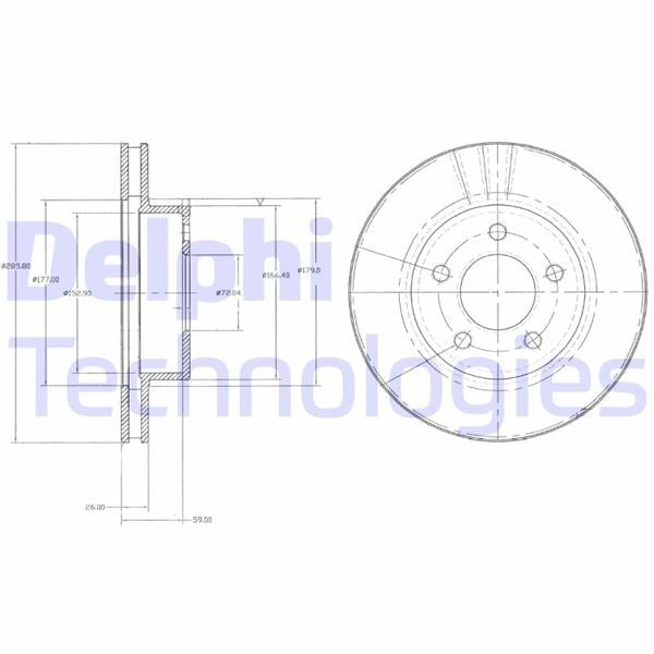 Fren Diski Çiftli Paket . Delikli Ön Ford Explorer 10/1992 > 12/2001 Delphı Bg3546