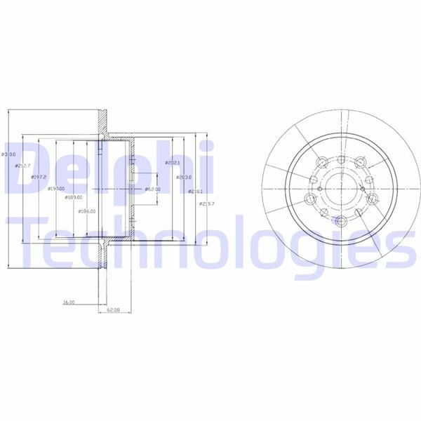 Fren Diski Çiftli Paket . Delikli Arka Lexus Ls430 07/2000 > Delphı Bg4216